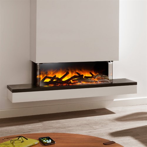 Flamerite Fires Glazer 900 3-Sided Electric Fire with Exo Suite ...