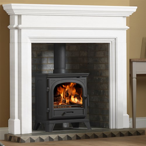 Penman Teramo Limestone Fireplace