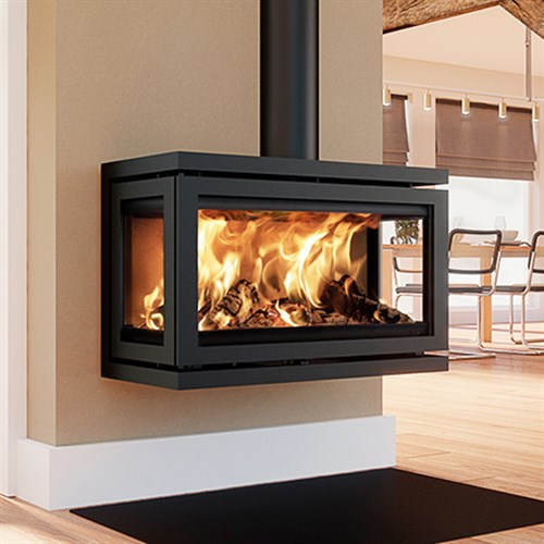 Dik Geurts Vidar Triple Large Wall Wood Burning Stove