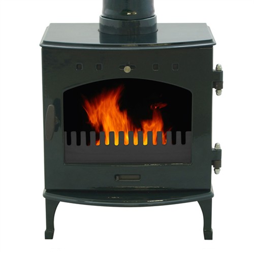 Carron 4.7kW Multi-Fuel / Wood Burning Stove - Green ...