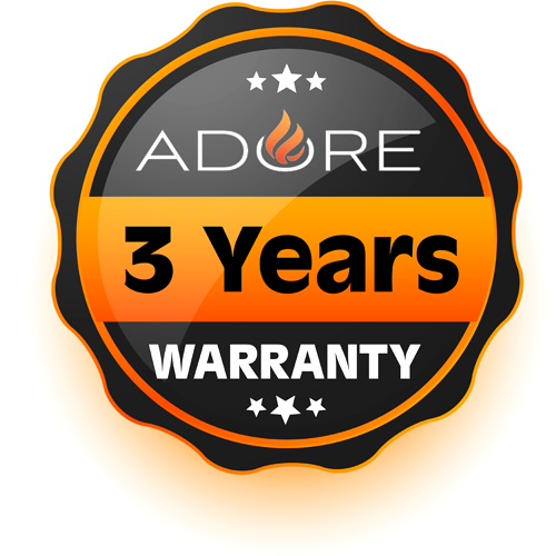 Adore Gas Fire 3 Year Warranty