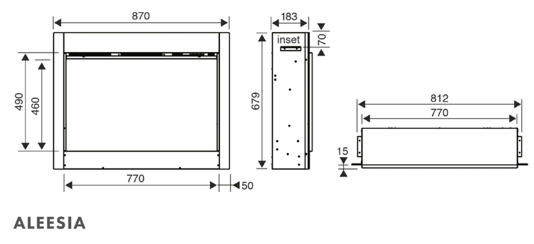 Aleesia S Electric Fire Sizes