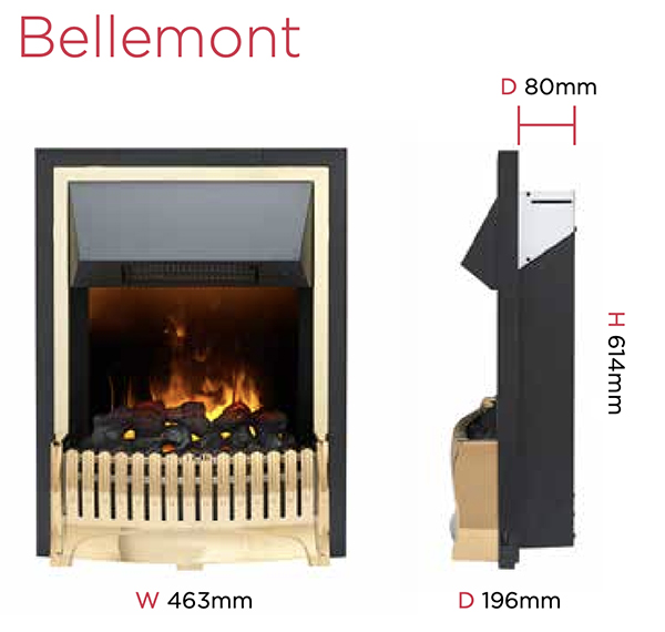 Bellemont Fire Dimensions Dimplex Fires