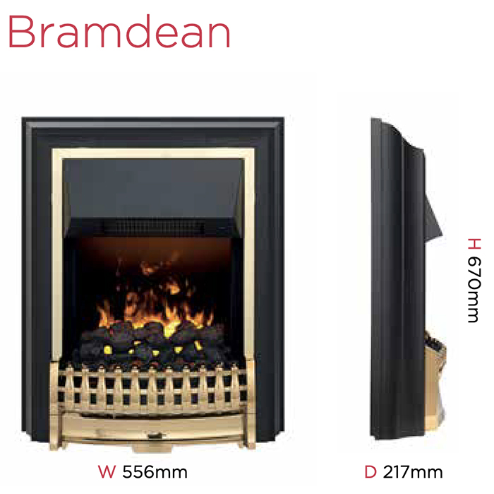 Dimplex Bramdean Sizes