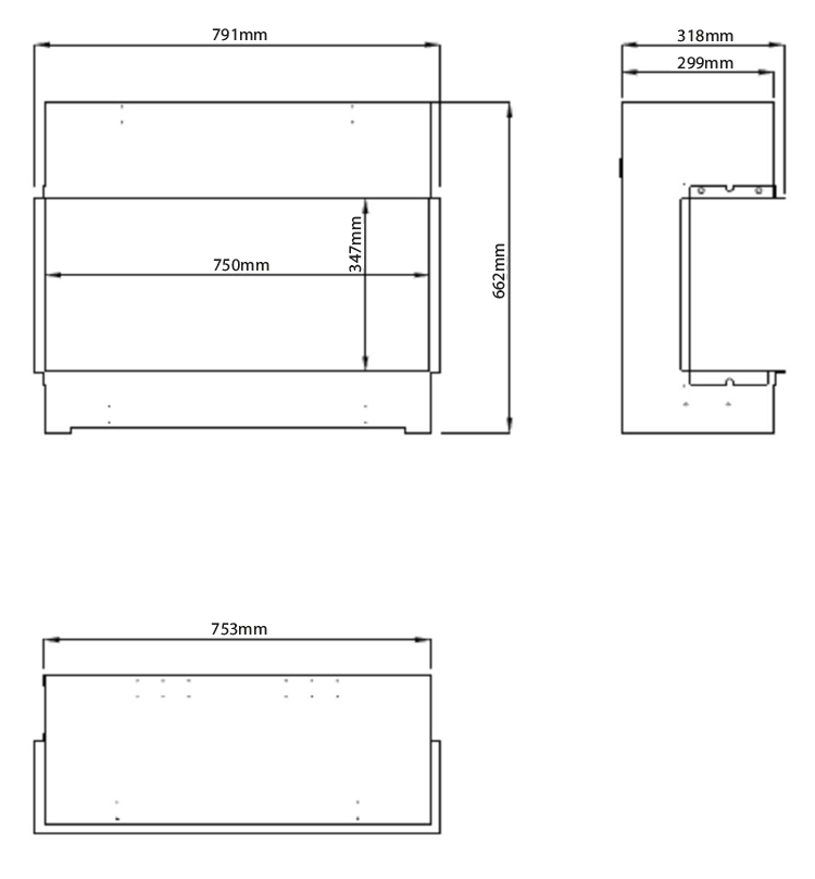 Vivente Plus 75 Fire Sizes Dimplex