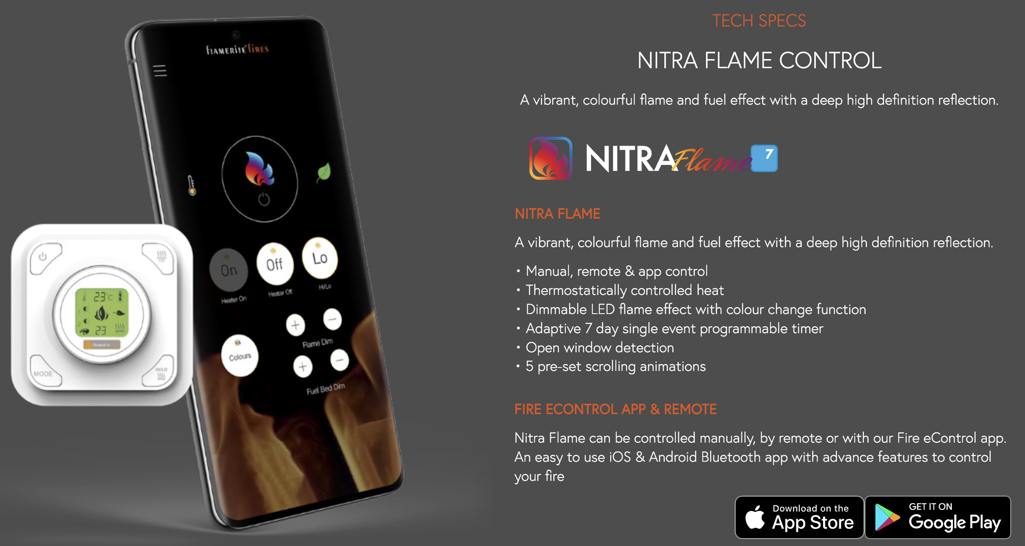 Flamerite Flame Effects Radia Nitra