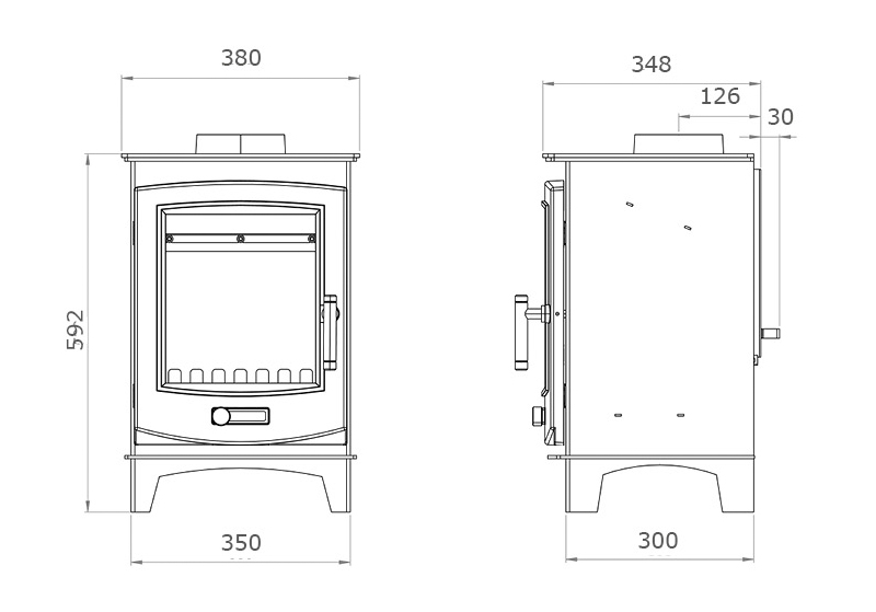 Kirkham Gas Stove Dimensions