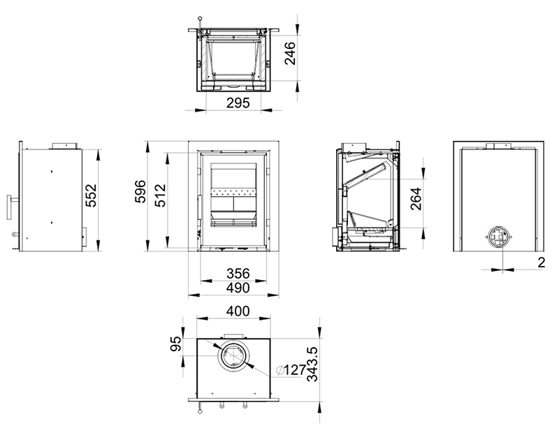 Lovell C400 Stove Sizes