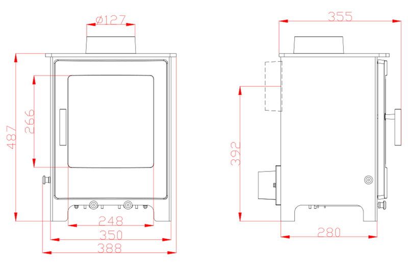 Woodford Lowry 5 Stove Dimensions