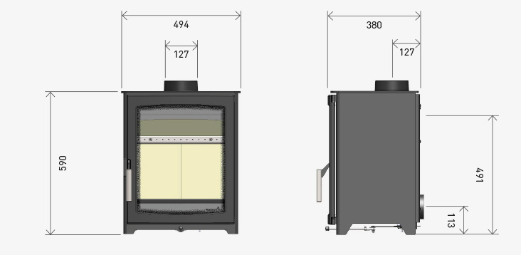 Parkray Aspect 5 Sizes